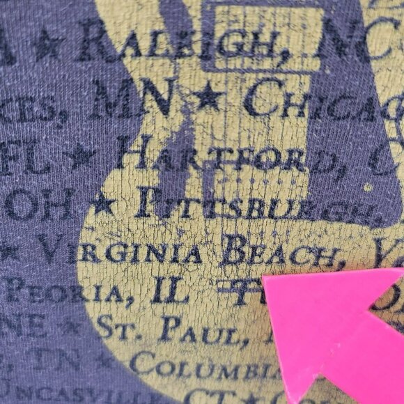 Gildan Rascal Flats Bob That Head 2008 Tour Gray T-Shirt Mens Small - Picture 7 of 12